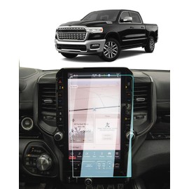 2025 Dodge Ram 1500 Screen Protector -For Ram 1500/2500/3500(Laramie/Rebel/RHO/Limited/Limited Longhorn/Tungsten) 14.4" Touchscreen Film, 2025 Ram Accessories Navigation Uconnect 9H Tempered Glass