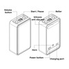 Qumox F8 Hourglass Gravity Timer – Digital Flip Countdown &