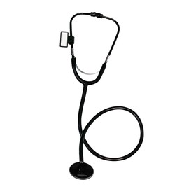 Estetoscopio Adulto Simple Negro, Campana de aluminio simple, Manguera de silicón, Incluye refacciones, Signos vitales, Primeros auxilios, Ritmo cardiaco