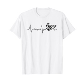 Jet Ski Heartbeat Stand Up Racing T-Shirt