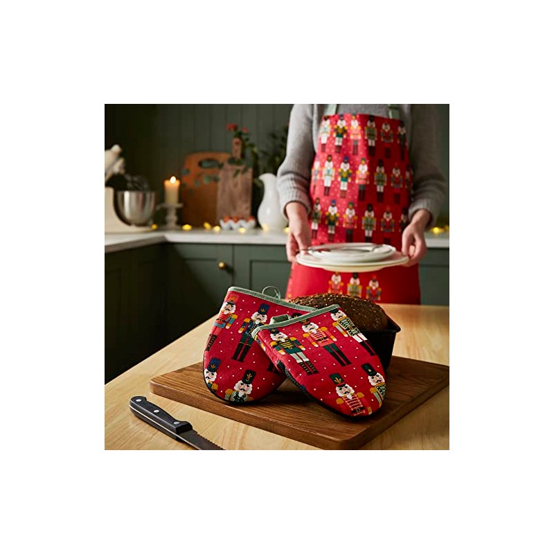 Ulster Weavers - Christmas Oven Mitts with Nutcracker Soldiers (18