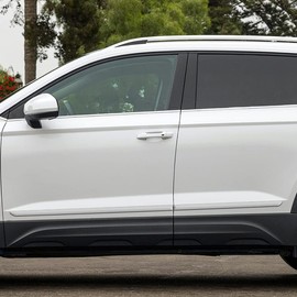 Dawn Enterprises, Inc. FE-TAOS22 Finished End Body Side Molding Compatible with Volkswagen Taos - Platinum Gray Metallic (LD7X)