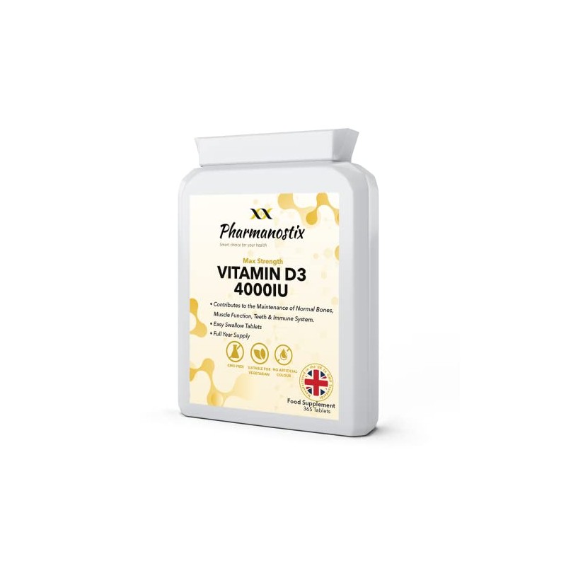 Vitamin D 4000iu - 365 Easy-Swallow Micro Tablets - One