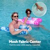 SLOOSH 2 Packs Tropical Leaves Hammock Pool Floats Adults, 4-in-1