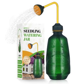 XMPBFYH Watering Can 450ML,Succulent Watering Bottle Plant Flower Squeeze Bottle Plastic Bend Mouth Safety Wash Bottle 2 In 1 Spray Head Functionality