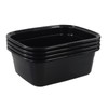 Morcte 12 Quart Rectangle Plastic Wash Pan / Dishpan Basin,