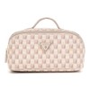 GUESS G Wave Large Cosmetic Travel Bag Blush Logo, Blush