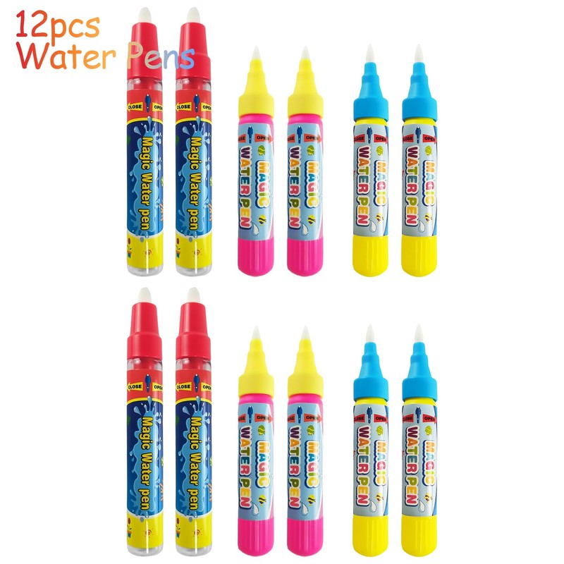 ailixinda 12 PCS Water Pens,Water Doodle Pens Replacement Water Pen,Water