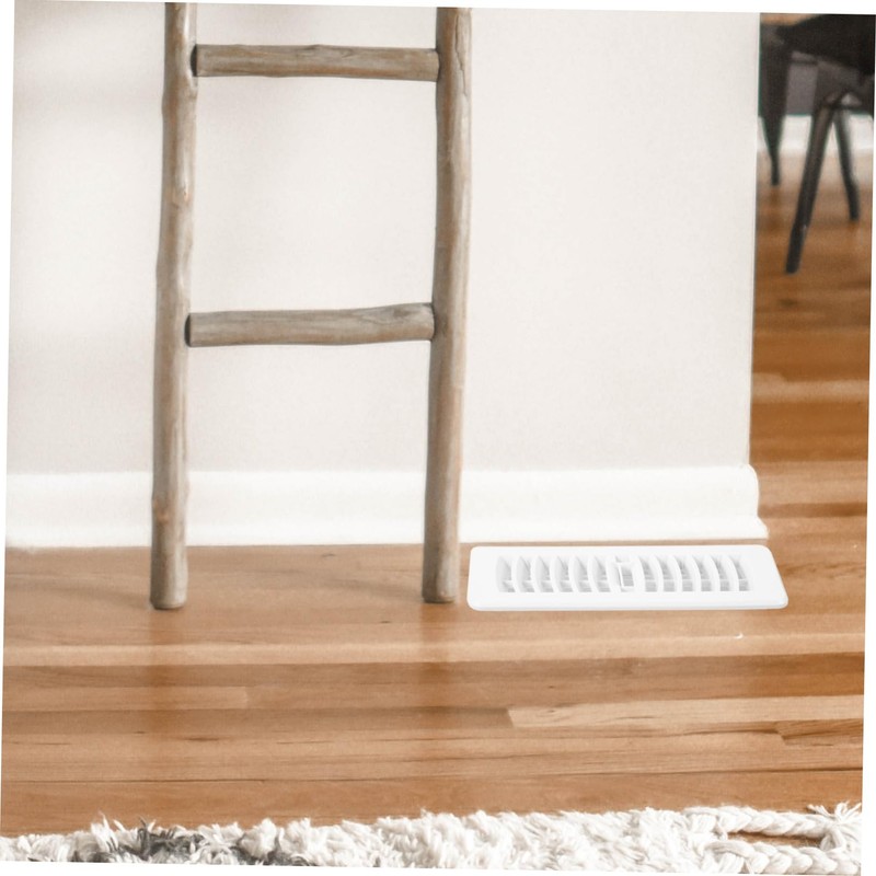 MERRYHAPY Floor Air Vent Cover White Ventilation Grille Practical Air