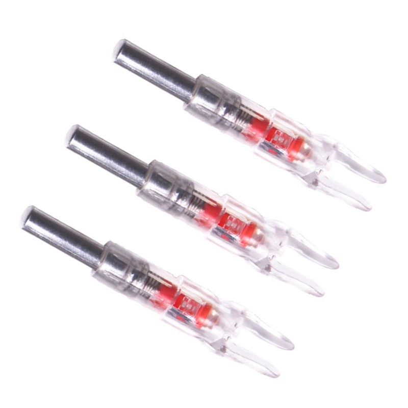 3PCS Lighted Arrow Nocks PC LED Lighted Archery Hunting Shooting