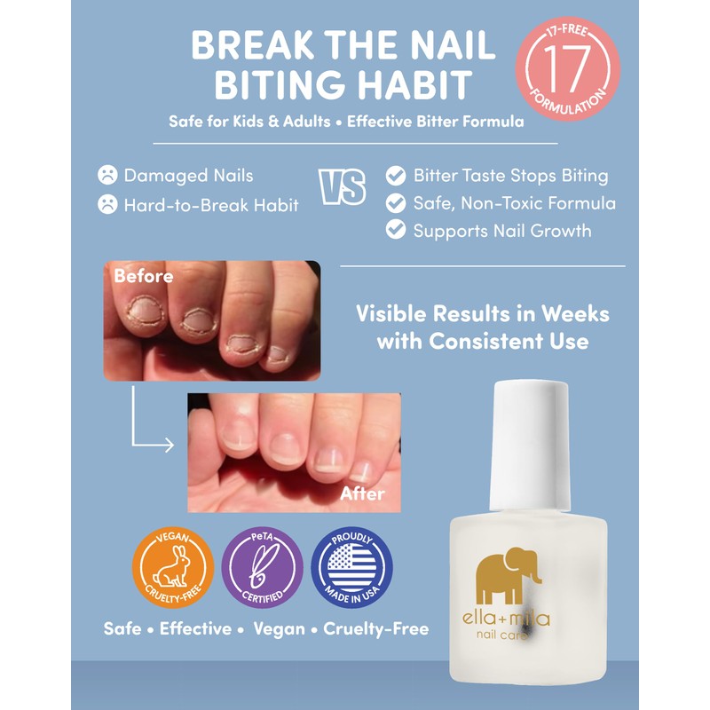 ella+mila No More Biting Nail Polish - Bitter Taste Nail
