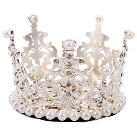 TOPPERFUN Crown Ornaments, Self Adhesive Motorcycle Cute Accessories, Reusable Princess Rhinestone Crown for Motorcycle Electric Vehicle Ski Decoration