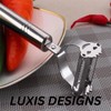 LUXIS DESIGNS Professional Stainless Steel Triangular Peeler - Lancashire Peeler