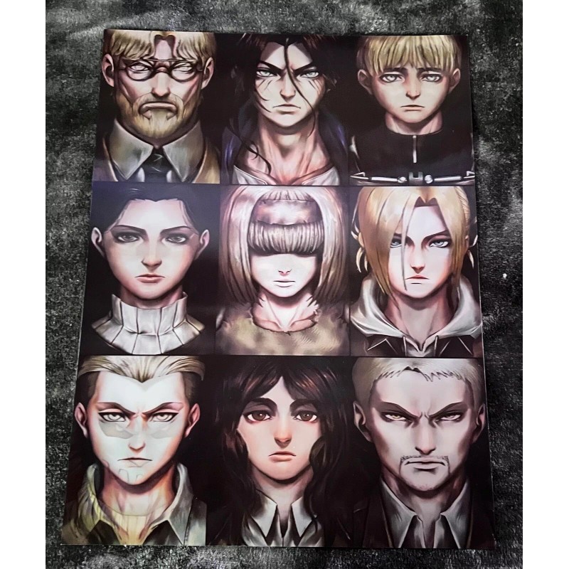 Unbranded Attack on titan,3D Poster,3D Lenticular Flip Effect,2 Images In