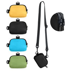 Wasenn Pass Case, Coin Purse, Men's Small Coin Purse with Card Holder, Neck Strap, Coin Purse for Children, Commuter Holder, Coin Purse with Card Holder, Slim Wallet, High School Boys, Outdoor, Neck
