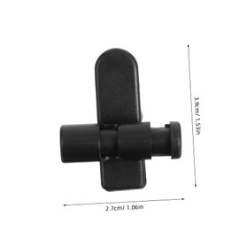 FELTECHELECTR 2pcs Earphone Cable Clip Headphone Cord Clamp Headset Wire Clip Collar Fixing Clip Fashionable for Styles