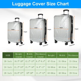 PATIKIL Suitcase Covers, 1 Piece 30 Inch PVC Suitcase Cover, Protective Covers, Waterproof Travel Suitcase Covers for Suitcases, Transparent, flowers