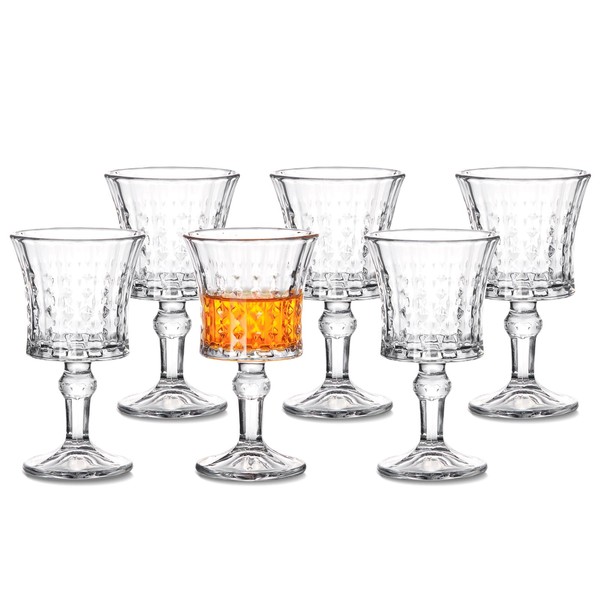 Jaepsing Shot Glasses, 2oz Mini Wine Glasses Set of 6,