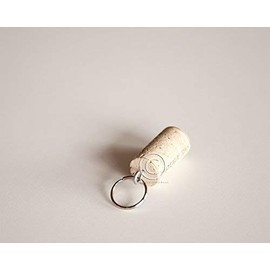 Wine Cork Floating Key Chain, single wine cork keychain- wine-KC (single keychain)