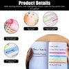 6 Rolls Highlighter Tape, Removable Neon Fluorescent Tape, Clear Marker