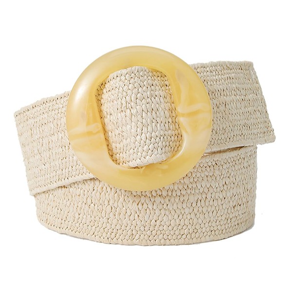 Beltox Fine - Cinturón elástico trenzado de polipropileno para mujer,