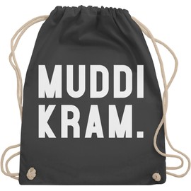 Shirtracer - Gym Bag Backpack - Mama - Bags - Muddi Kram, 05 Dark Grey