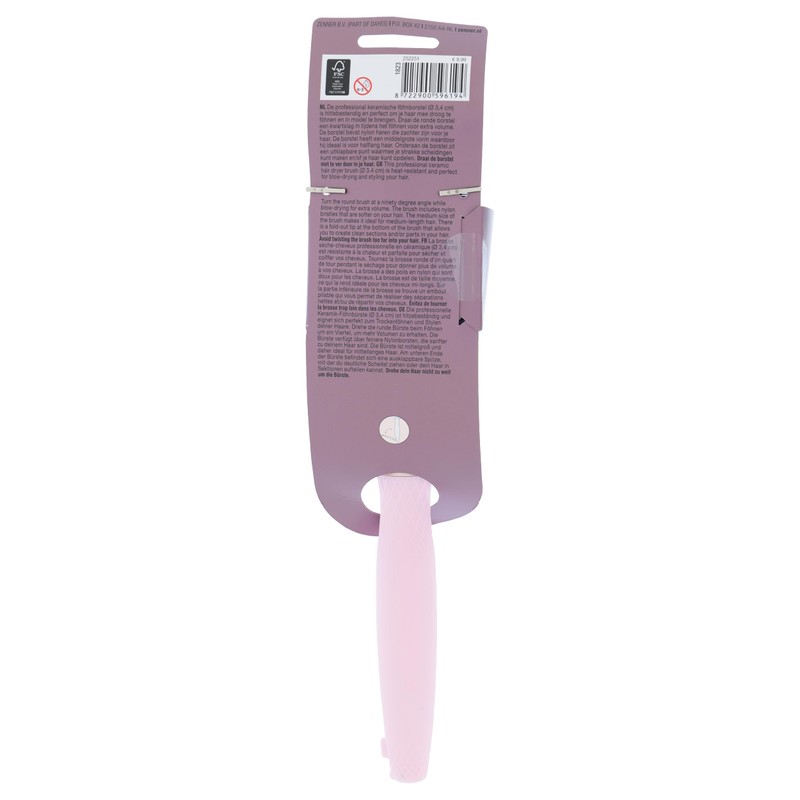 Zenner Deluxe Keramik Föhnbürste Ø 3,4 cm – Rundbürste mit