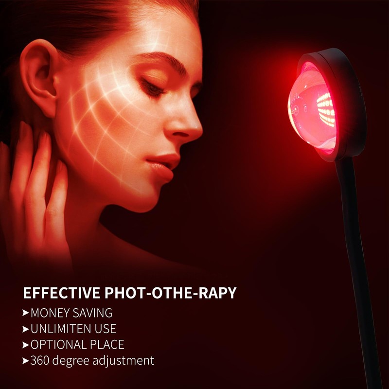 Wtintell- Terapia de luz roja para rostro, 40 LED, 660