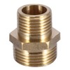 Hex Nipple, Brass Pipe Fitting, External Thread 3/4" to 1/2"