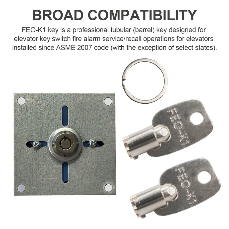 VIDABTE FEO-K1 General Elevator Key, General Escalator Fire Service Keys