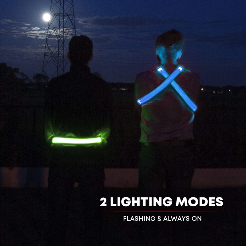 Illumiseen LED Reflective Belt Sash | High Visibility LED Lights