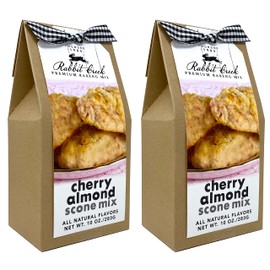 Rabbit Creek Cherry Almond Scones Pack of 2 - Easy Gourmet Scone Baking Mix - Made in the USA