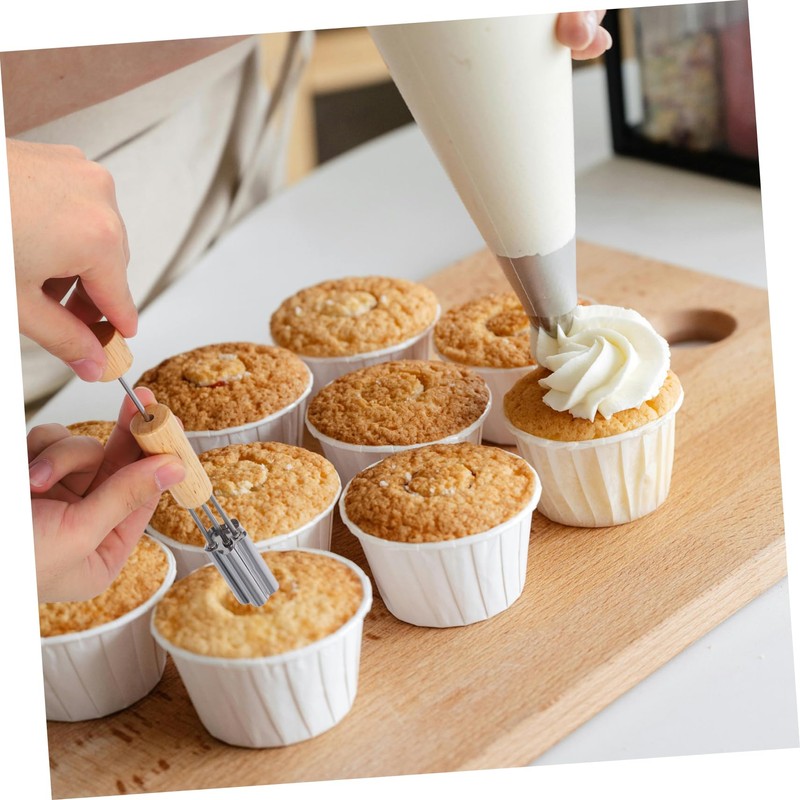 ABOOFAN 1 Set Flower Shaped Cupcake Corer Set Cookie Cutter