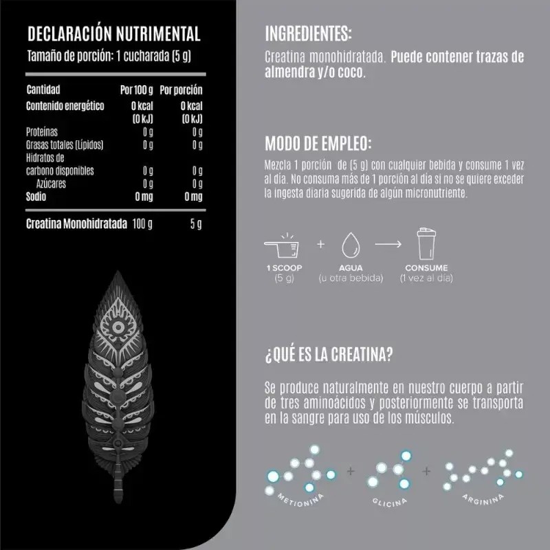 Suplemento Fitness Birdman Creatina Monohidratada 450 Gr