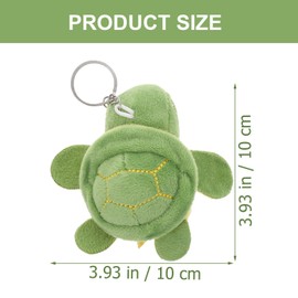 POPETPOP 10 Piezas Pequeños Adornos De Tortuga Cadena De Peluche Adorno De Mochila Peluches a Granel Mini Peluche De Animales Juguete Tortuga Felpa Juego De Juguetes Llave