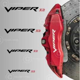 Dynastic Decals Dodge Viper Brake Caliper Decal Set Vinyl Sticker