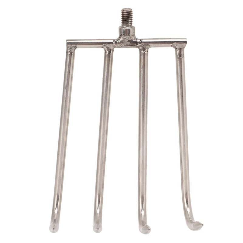 VBESTLIFE Portable Aquatic Weed Rake, 4 Teeth, Stainless Steel Head,