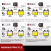 Nilight 12V 140AMP Dual Battery Isolator Kit with 6 AWG