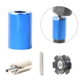 Ragyzity - Herramienta de ajuste de tuerca de estrella para bicicleta, instalación de horquilla de bicicleta, instalador de horquilla con 1 tuerca de estrella y 1 tornillo de posicionamiento de