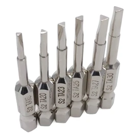 It Works Great Triangle Screwdriver Bit Set, Screw Head, 2 Inch Length, 1/4” Hex Shank, S2 Alloy Steel，Magnetic Head Bits Set，Pack of TA18, TA20, TA23, TA25, TA27, TA30 (6 Pcs)