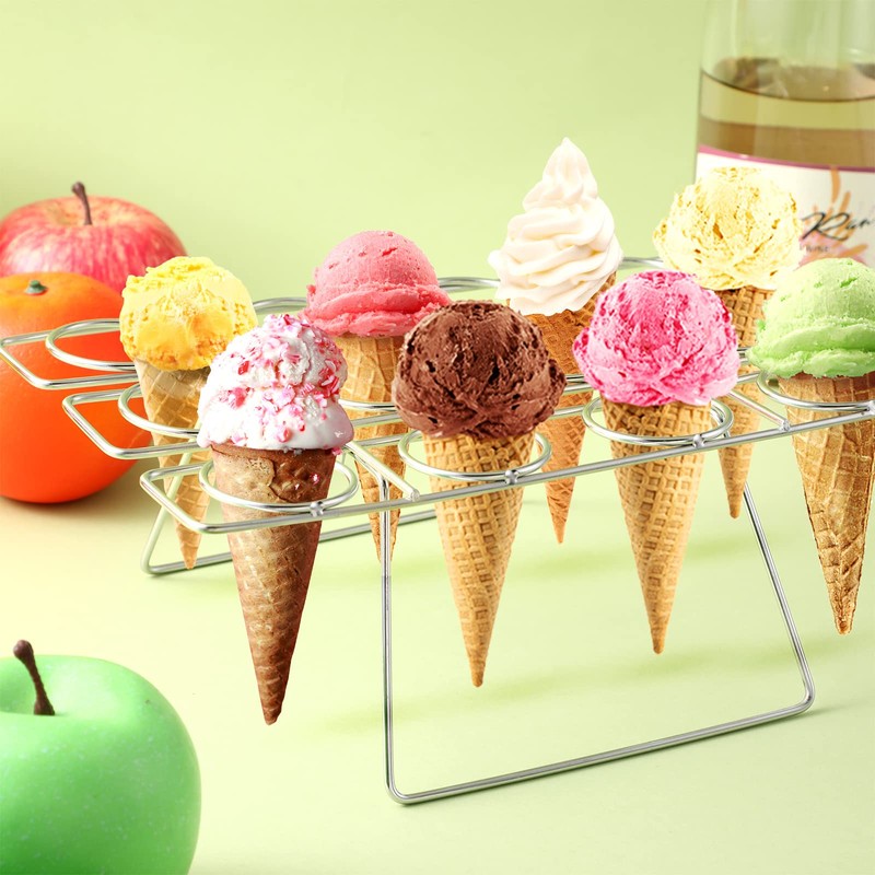 Cupcake Cones Baking Rack Stainless Steel Ice Cream Cone Cupcakes
