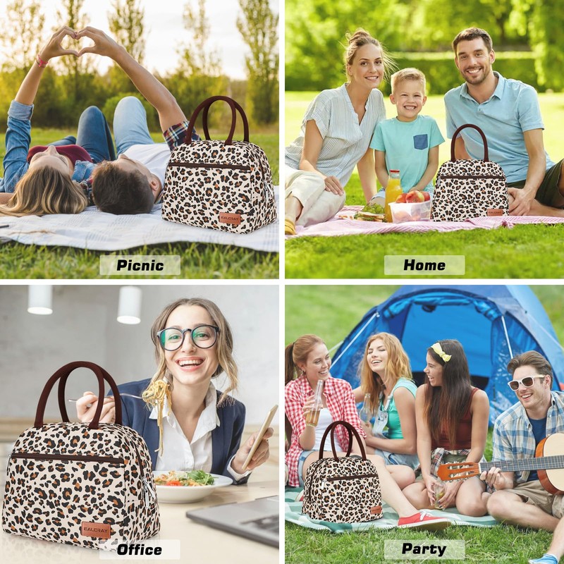 BALORAY Lunch Bag for Women Men Cute Reusable Insulated Lunch