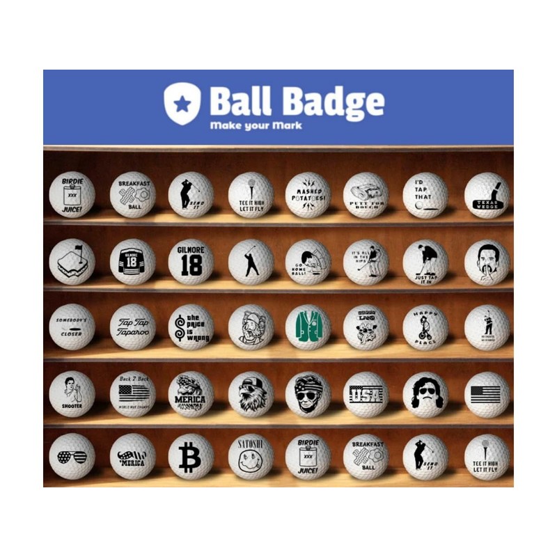 Ball Badge - Golf Ball Stamp, Self-Inking Golf Ball Stamper,