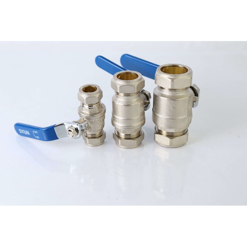 Lever Ball Valve Full Bore with Red & Blue Handle