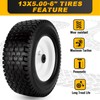 13x5.00-6 Flat Free Tire and Wheel with 3/4" & 5/8"