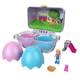 PoIIy Pocket, Mystery Surprise Egg Carton - Purple Birthday Party Bounce House Theme, Purple, Blue, Green