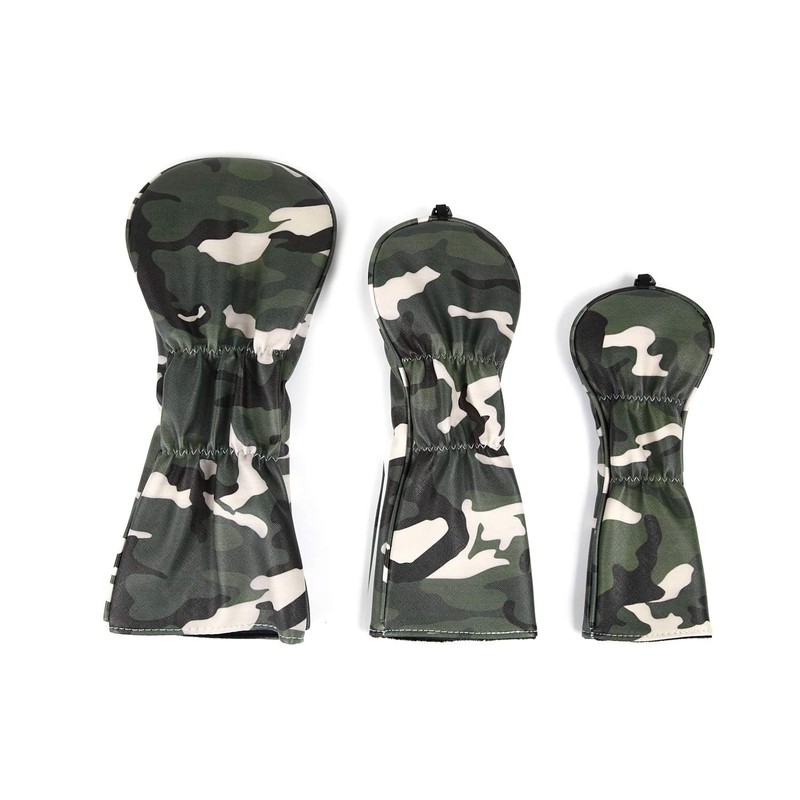 Set of 3 Camo Headcovers (Green)