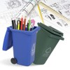 Enshey 2 pcs Mini Wheelie Bin TRASH & RECYCLE Can