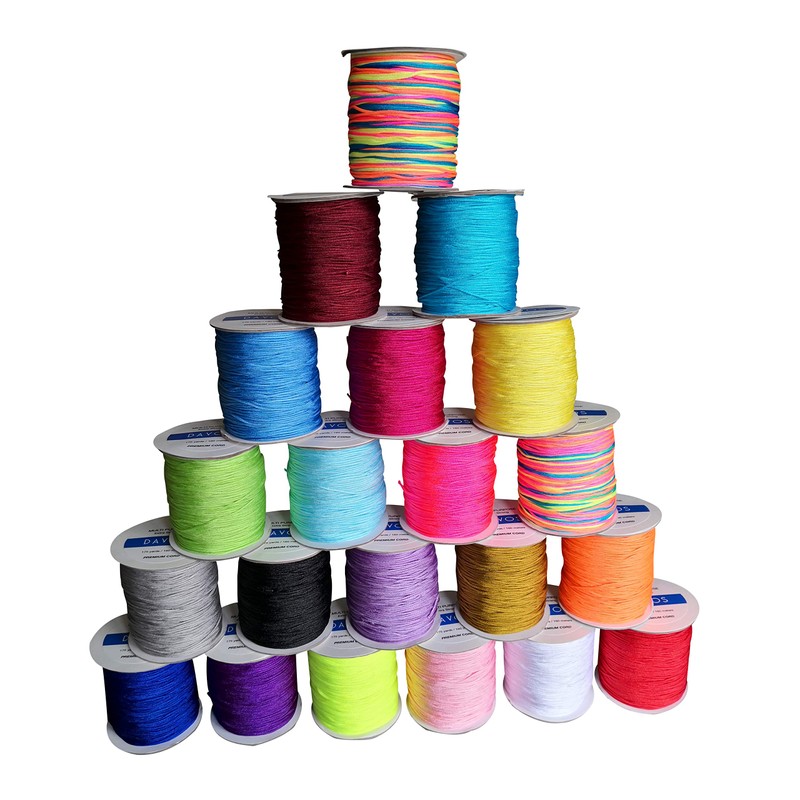 White Nylon Braided Cord Extra Strong Multi-Purpose Thread 1.5mm x