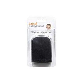 Lascal Wall Compensation Kit for KiddyGuard Stair Gate, Variable Adjustable Wall Installation Set for Door Safety Gate, Door Gate Wall Mounting, Black